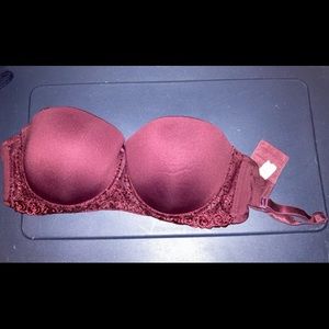 38DD Burgundy Bra